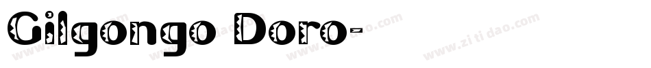 Gilgongo Doro字体转换